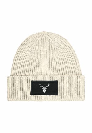 MIT PATCH HIRSCH GEWEIH LOW POLY - Beanie - beige