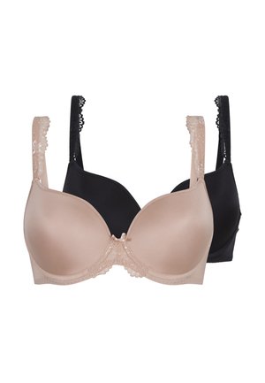 2-PACK DAILY - Kaarituelliset rintaliivit - schwarz blush