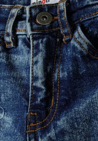 MINOTI LONG LEG WITH RIPS - Traperice uskog kroja - dark blue denim