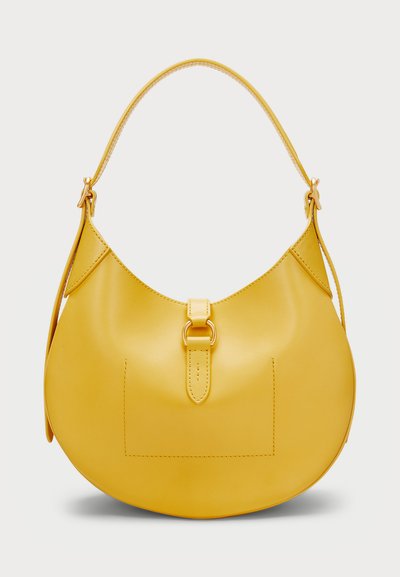 Polo Ralph Lauren POLO ID LEATHER SMALL SHOULDER BAG - Geantă crossbody - mustard