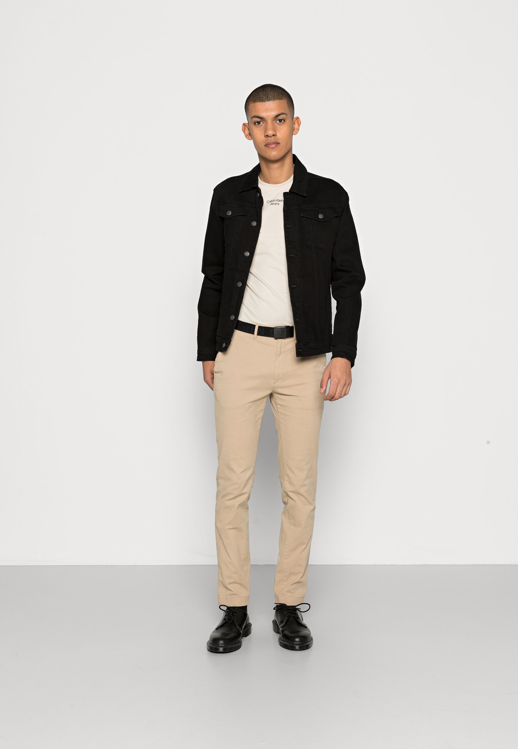 Calvin Klein SLIM FIT GARMENT DYE BELT 