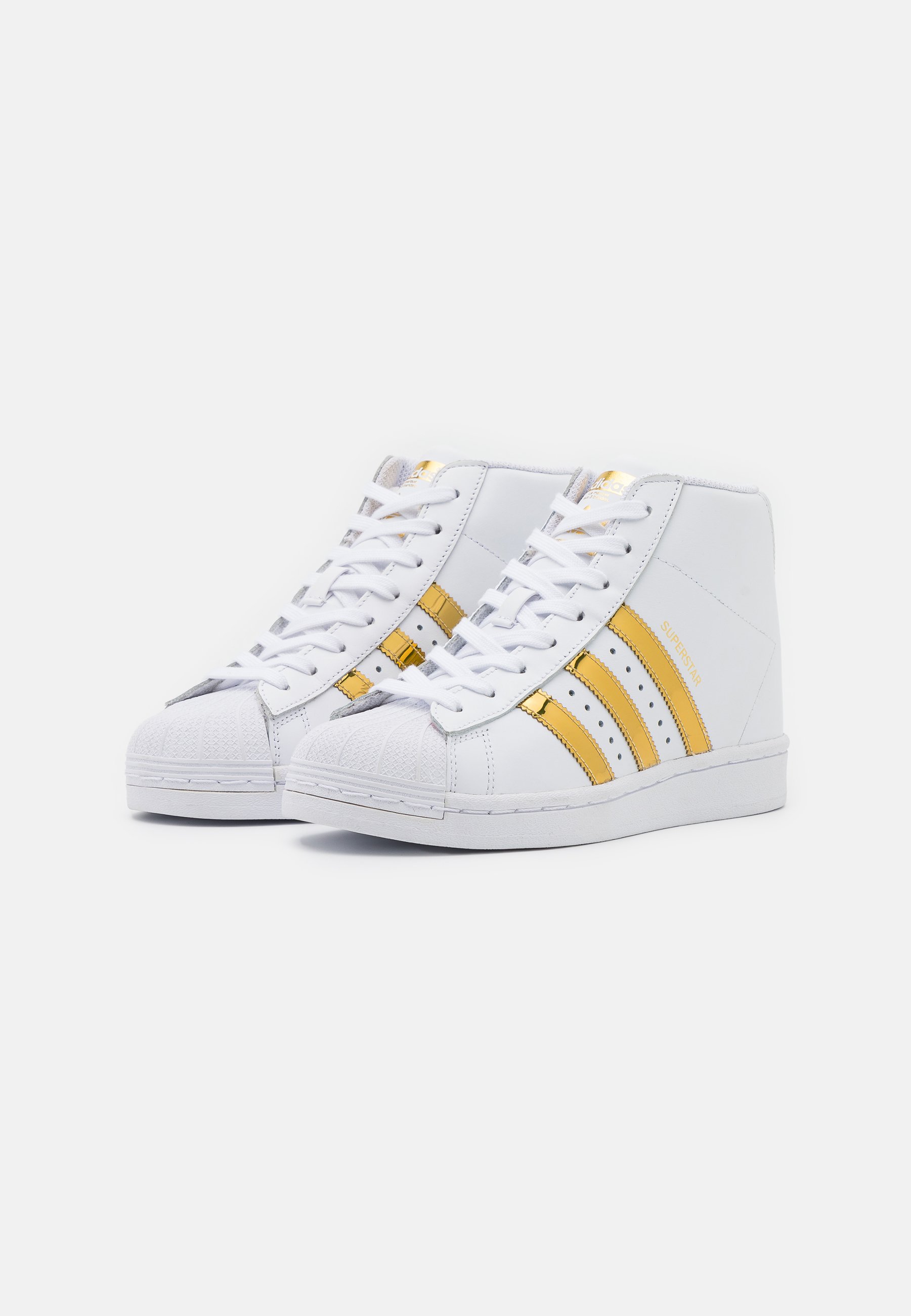SUPERSTAR UP - Baskets montantes - footwear white/gold metallic/core black SUPERSTAR UP - Baskets montantes - footwear white/gold metallic/core black