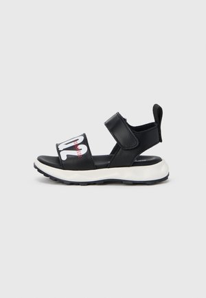 UNISEX - Sandali - black/white/red