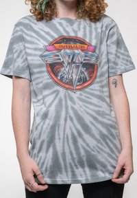 Paradiso Clothing VAN HALEN CHROME LOGO DIP DYE - Print T-shirt - grey