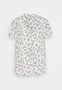 V NECK - T-shirts print - off white