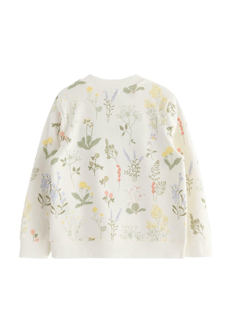 Lindex WITH ZIP Felpa con zip light dusty white/bianco