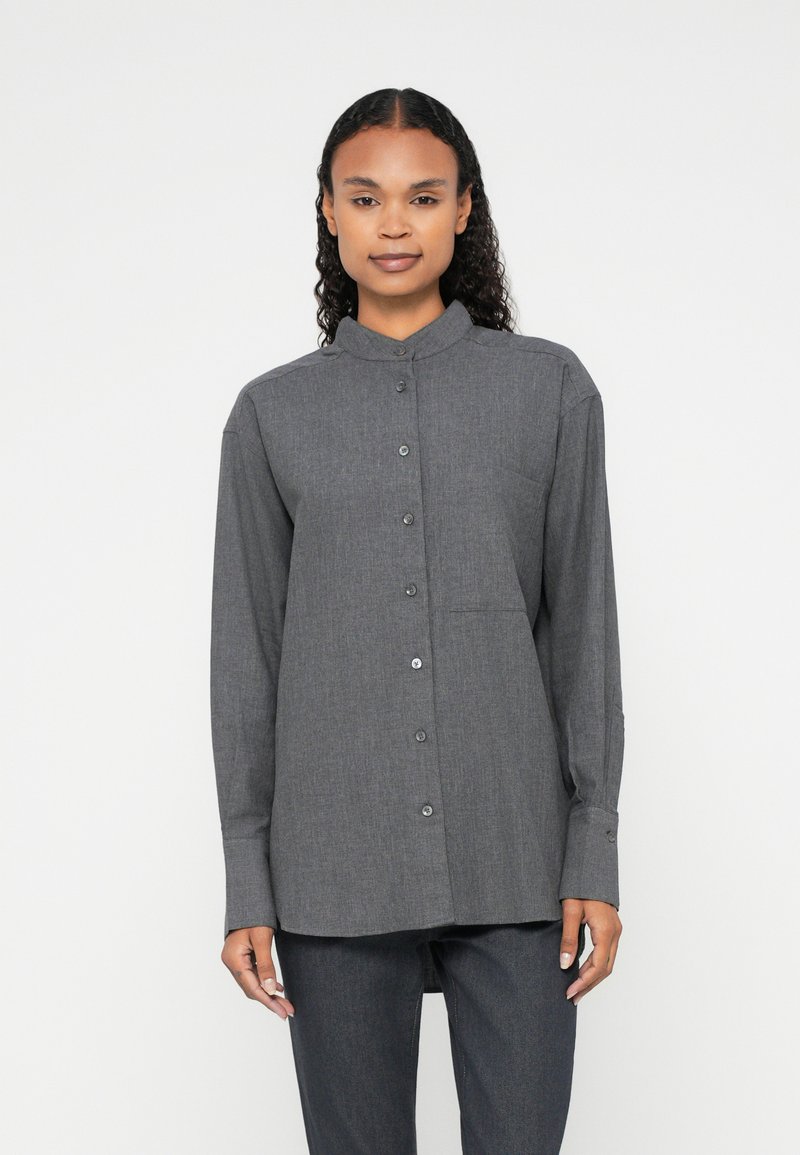 closed Overhemdblouse grijs