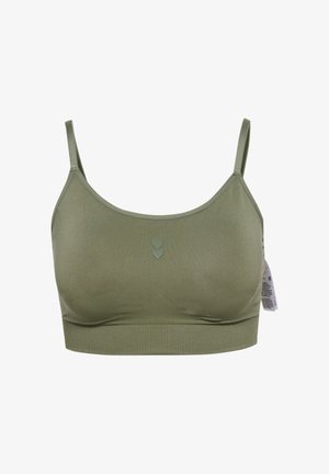 Hummel, HUMMEL HMLFLOW PADDED BRA - Sport-bh met light support - deep lichen green