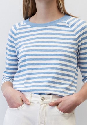 Langærmet T-shirt - light blue