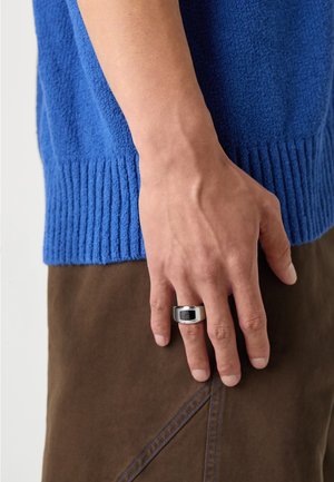 POSEIDON - Ring - silver-coloured/black