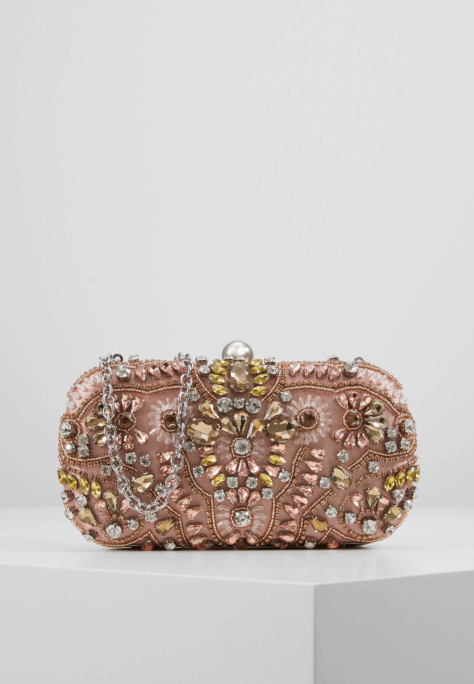aldo rose gold clutch
