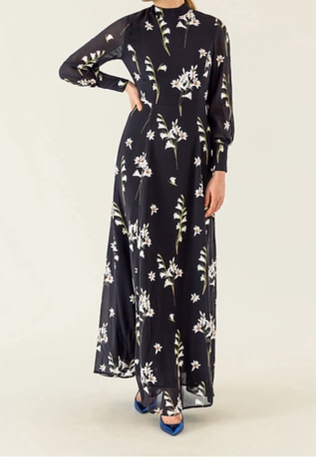 IVY OAK Robe longue - black