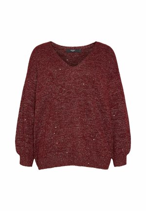 Vero Moda Curve, JUMPER VMCDEMI JUMPER - Pullover - windsor wine