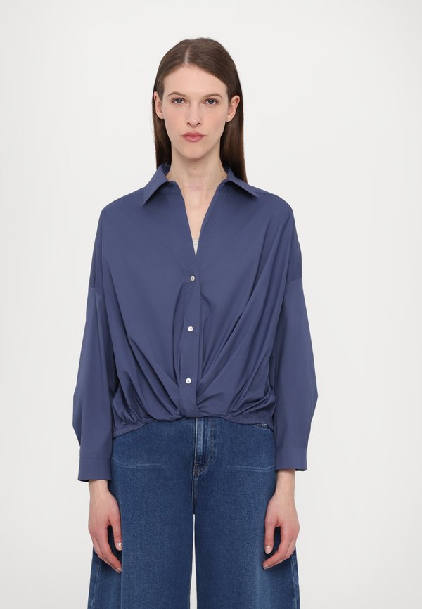 PALMAS - Button-down blouse - blu