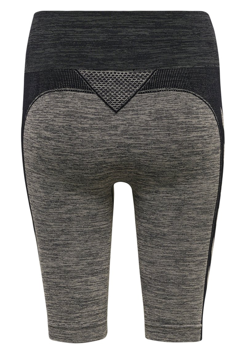 Damen Sportbekleidung | Hummel HMLCLEA Tights chateau gray/black melange/grau - DQ07861 Damen Sportbekleidung | Hummel HMLCLEA Tights chateau gray/black melange/grau - DQ07861