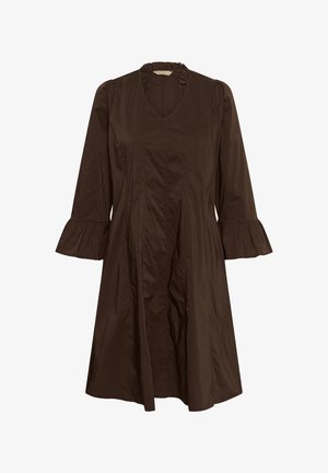 Culture, CUDAIVA ANTOINETT SHORT - Gebreide jurk - coffee bean