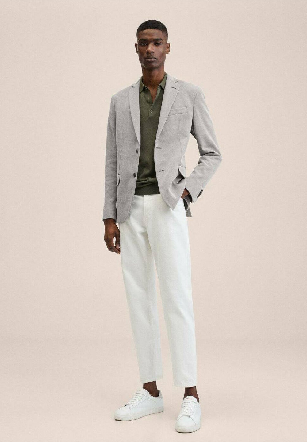 Mango SANDAY - Blazer jacket - kaki 