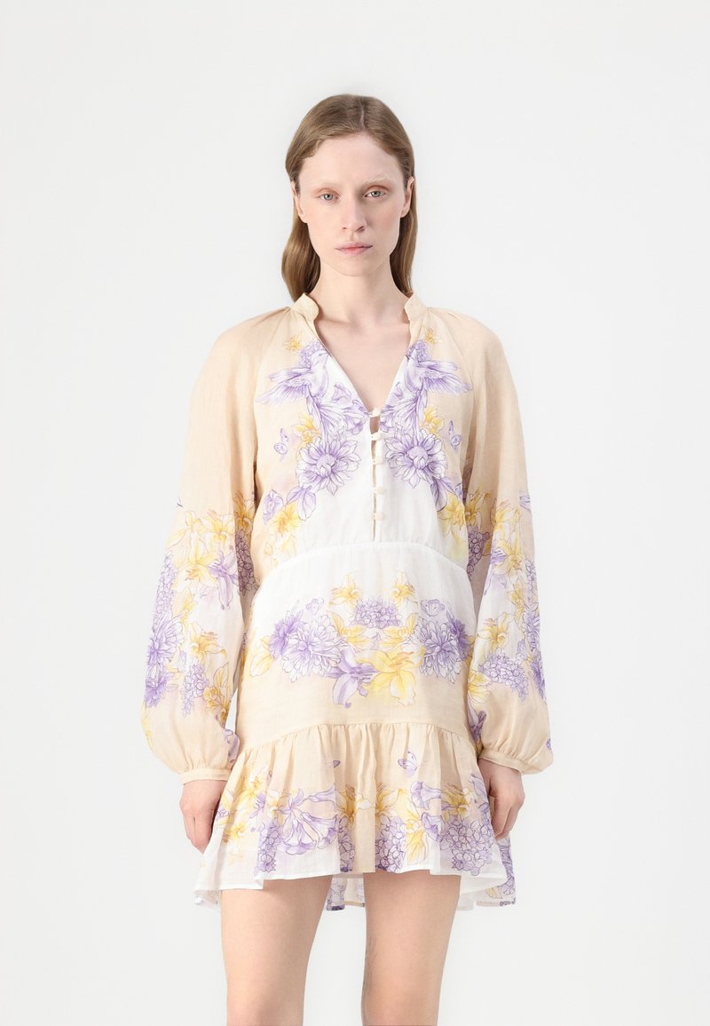 TWINSET DRESS - Dienas kleita - lavender/yellow
