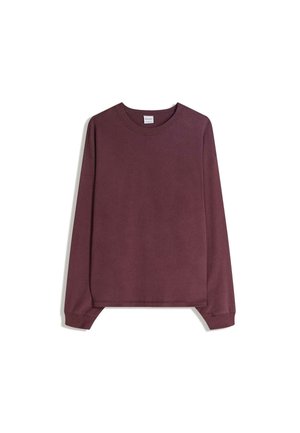 LONG SLEEVE BOXY FIT - Top s dlhým rukávom - bordeaux