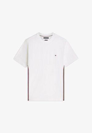 Tommy Hilfiger, GLOBAL STRIPE SIDE SEAM - T-shirt imprimé - white