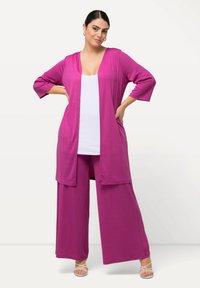 Ulla Popken LONGLINE - Neuletakki - orchid