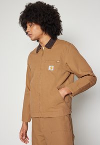 Carhartt WIP DETROIT JACKET - Poletna jakna - hamilton brown/tobacco rinsed