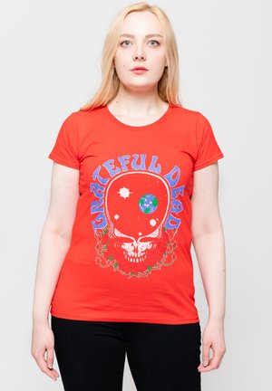 GRATEFUL DEAD SPACE YOUR FACE - Print T-shirt - red