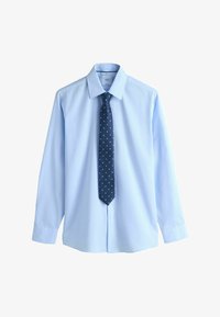 Unausgewählt, light blue self stripe blue polka dot