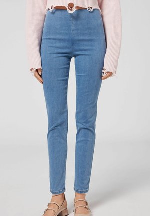 Calzedonia HIGH-WAIST SKINNY - Jeggings - hellblau light denim blue