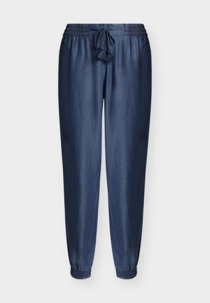TOM TAILOR, LOOSE FIT LOOK - Pantalon classique - blue denim dark wash
