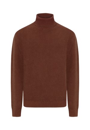 Striktrøje - brick red solid