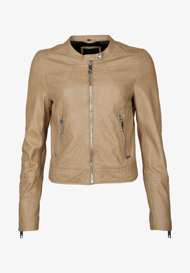 Beige Lederjacken Fur Damen Zalando