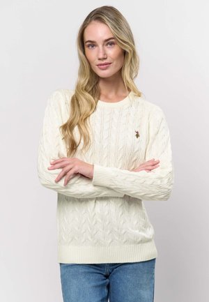 MADELINE CABEL - Strickpullover - cloud dancer