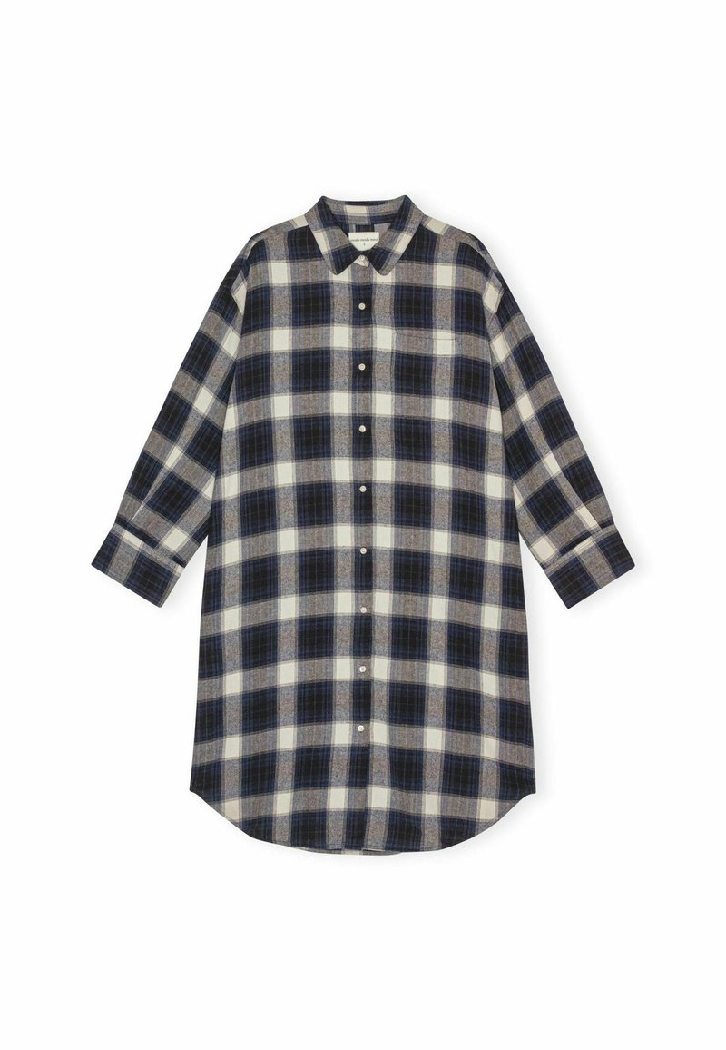 moshi moshi mind CHECK - Skjortklänning - blue check