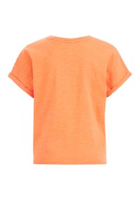 WE Fashion KNOOPDETAIL - Print T-shirt - Apdrukāts T-krekls - orange