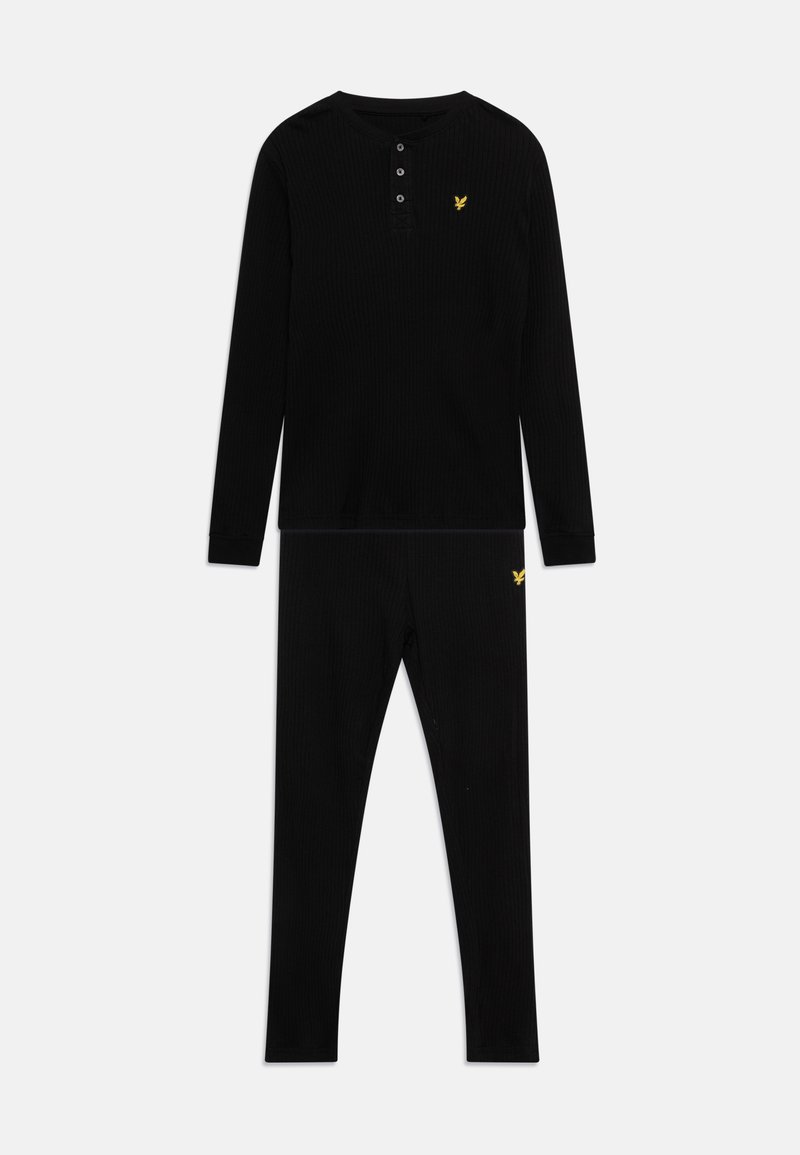 Lyle & Scott RIBBED LOUNGE SET Pyjamas black/svart Zalando.se
