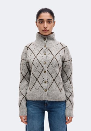 Gina Tricot, DENISE TURTLENECK CARDIGAN - Жилетка - mid grey melange