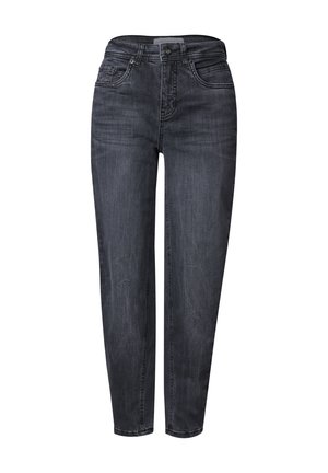 Street One, HIGH WAIST BARREL-LEG JEANS IN A CASUAL FIT - Jeans fuselé - steel grey washed
