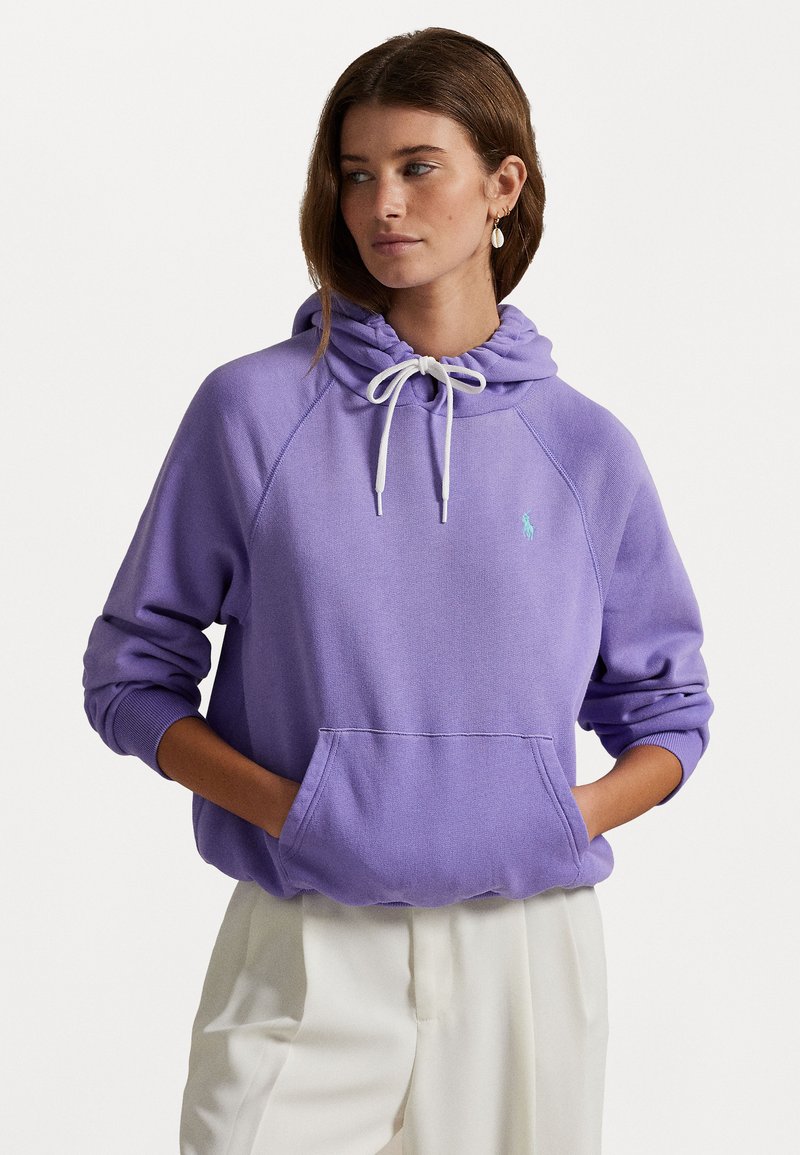 Polo Ralph Lauren SHRUNKEN FIT LIGHTWEIGHT FLEECE HOODIE - Športni pulover - pure lilac