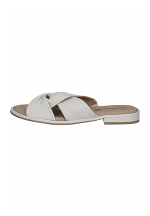 Caprice Mules - white nappa