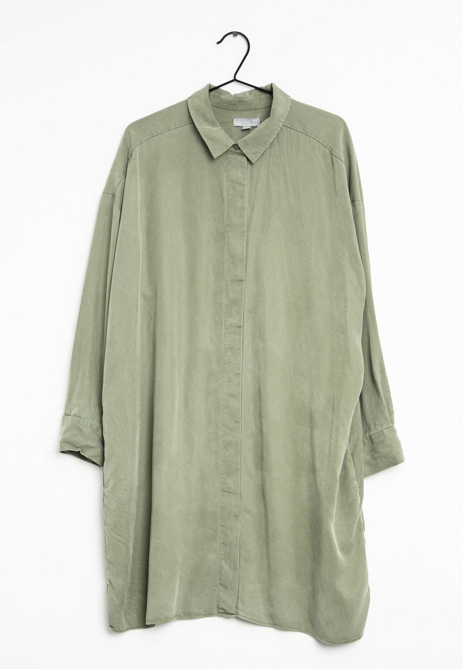 COS Shirt dress - green - (Pre-owned) - Zalando