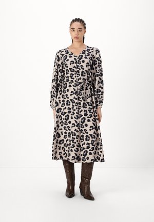 JDYCAROLINE SLIT MIDI DRESS - Robe de jour - dove/december sky