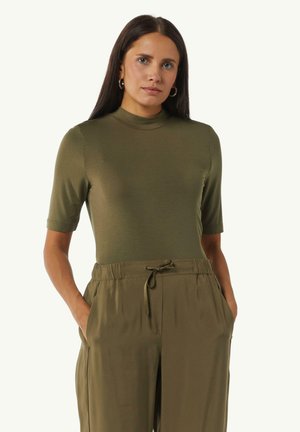 comma casual identity T-Shirt basic - olivgrün