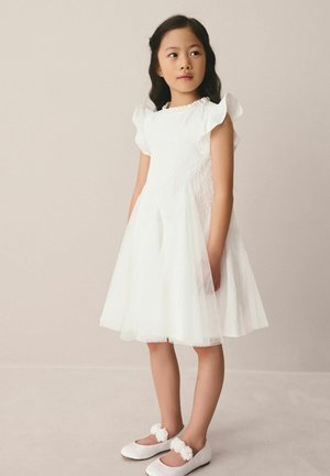 REGULAR FIT - TEXTURED GODET - Cocktail dress / Party dress - ivory