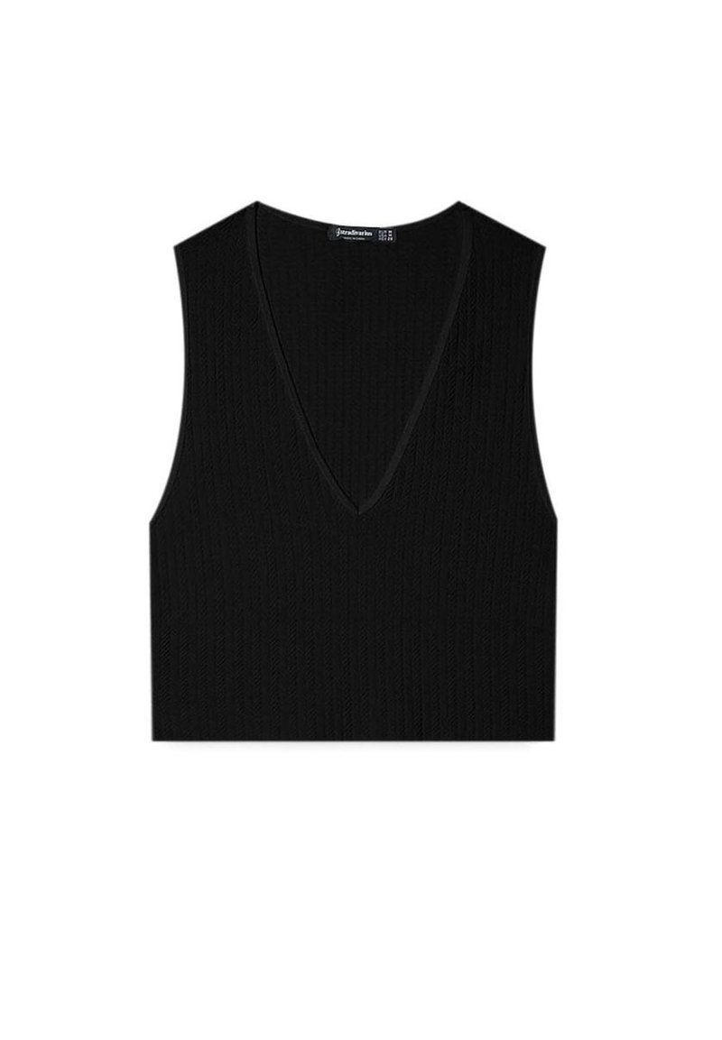 Stradivarius Top zwart