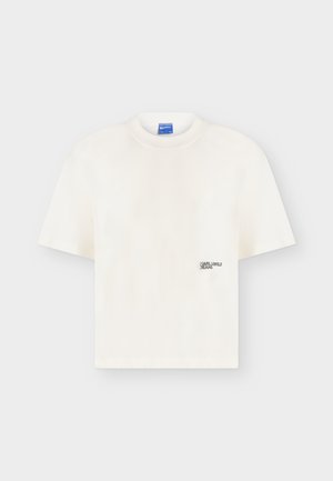 Karl Lagerfeld Jeans, INSIDE OUT BOXY  - T-shirt basique - egret