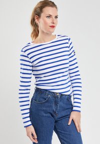 Armor lux CROZON MARINIÈRE - Langærmet T-shirt - blanc/etoile