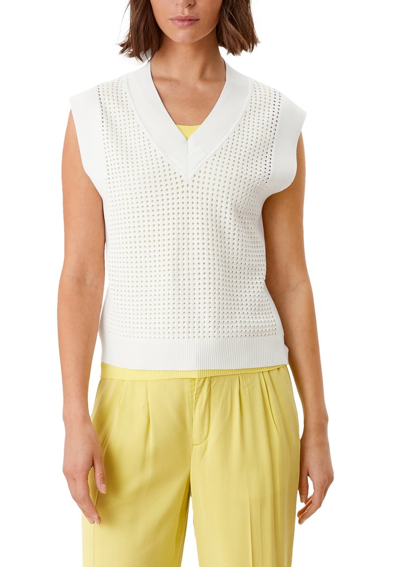 Damen T-Shirts | s.Oliver MIT LOCHMUSTER Top off white/offwhite - NV19097 Damen T-Shirts | s.Oliver MIT LOCHMUSTER Top off white/offwhite - NV19097