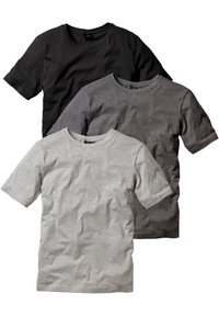 bonprix 3ER PACK - T-shirt basic - grey