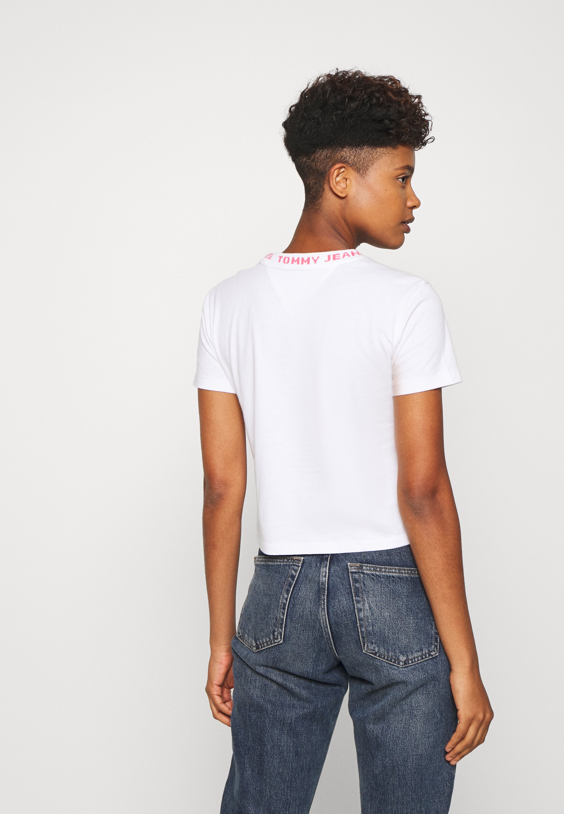 tommy jeans high neck t shirt